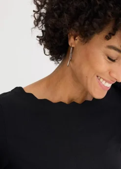 Wellenkanten Shirt aus Punto di Roma