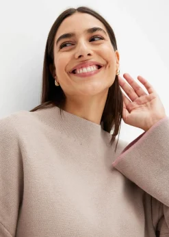 Wende-Pullover aus Feinstrick