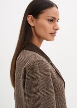 Wende-Wollblazer mit Glencheck