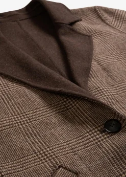 Wende-Wollblazer mit Glencheck