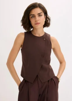 Weste aus fließendem Viskose-Mix