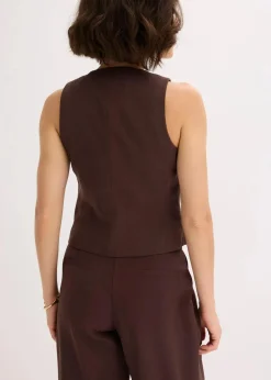 Weste aus fließendem Viskose-Mix