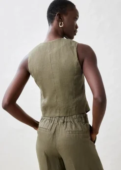 Weste aus reinem Leinen