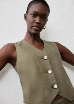 Weste aus reinem Leinen