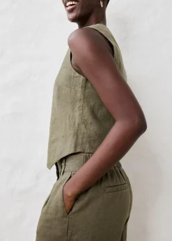 Weste aus reinem Leinen