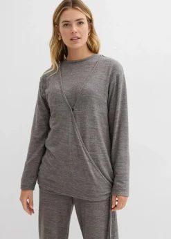 Wickelcardigan in Strickoptik