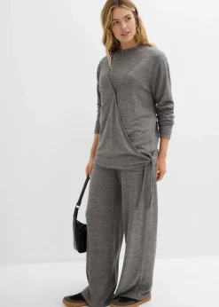 Wickelcardigan in Strickoptik