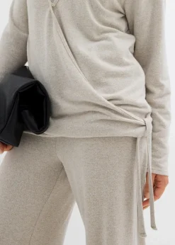 Wickelcardigan in Strickoptik