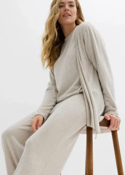 Wickelcardigan in Strickoptik