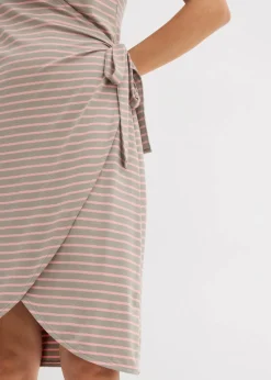 Wickelkleid aus fließendem Viskose-Elasthan-Mix