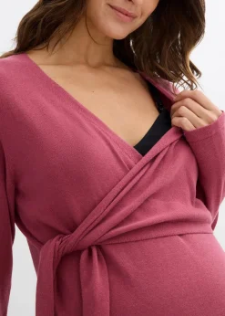 Wickelkleid für die Schwangerschaft und danach aus reiner Baumwolle