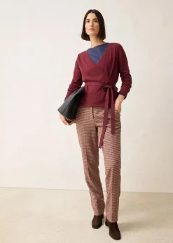 Wickelstrickjacke mit Merinowolle