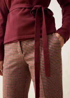 Wickelstrickjacke mit Merinowolle