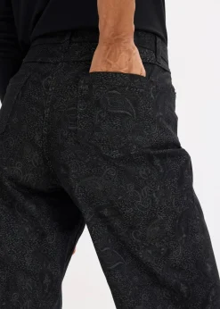 Wide Leg Hose aus Baumwollstretch