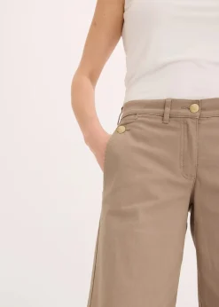 Wide Leg Hose mit Stretch