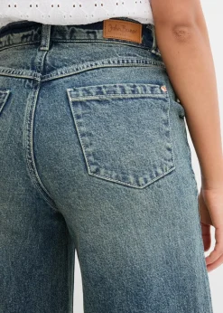 Wide Leg Jeans High Waist, Low Stretch