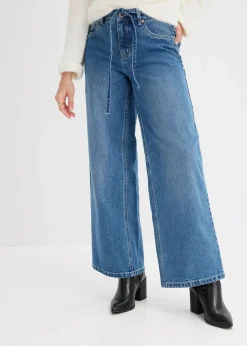 Wide Leg Jeans Mid Waist