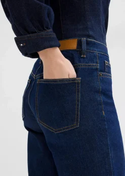 Wide Leg Jeans Mid Waist, cropped