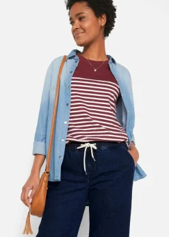 Wide Leg Jeans Mid Waist, Stretch