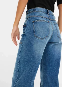 Wide-Leg Jeans Mid Waist