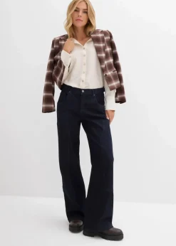 Wide-Leg Jeans Mid Waist