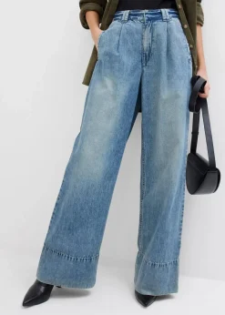 Wide-Leg-Jeans High Waist