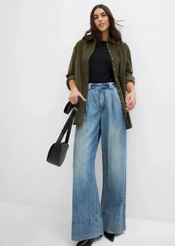 Wide-Leg-Jeans High Waist