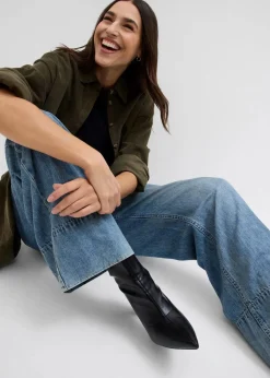 Wide-Leg-Jeans High Waist