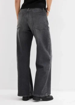 Wide-Leg-Jeans, High Waist