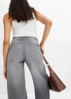 Wide-Leg-Jeans, High Waist