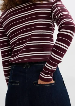 Wide-Leg-Jeans High Waist, Bequembund