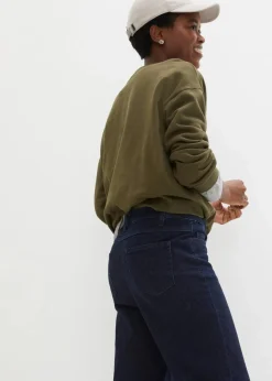 Wide-Leg-Jeans High Waist, Bequembund