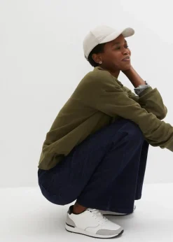 Wide-Leg-Jeans High Waist, Bequembund