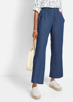 Wide-Leg-Jeans, High Waist, Bequembund