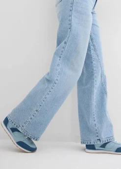 Wide-Leg-Jeans High Waist, Low Stretch
