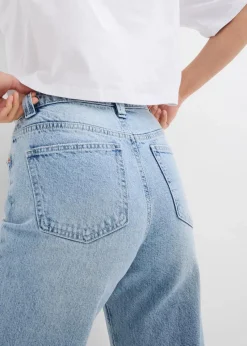 Wide-Leg-Jeans High Waist, Low Stretch