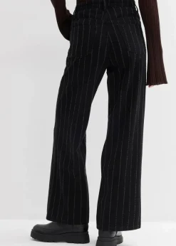 Wide-Leg-Jeans High Waist mit Destroyed Effekten