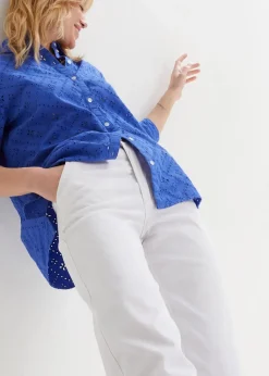 Wide-Leg-Jeans High Waist, Stretch