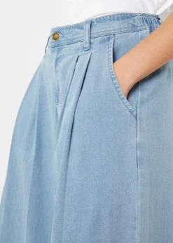 Wide-Leg-Jeans, Hosenrock