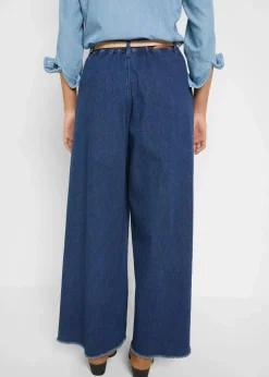 Wide-Leg-Jeans, Hosenrock