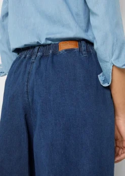 Wide-Leg-Jeans, Hosenrock