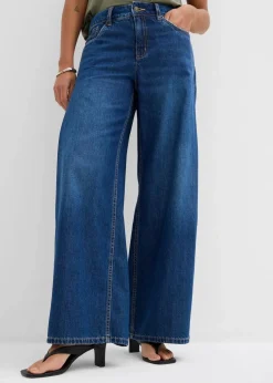 Wide-Leg-Jeans Mid Waist