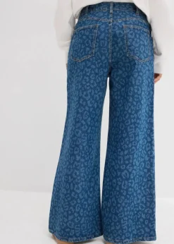 Wide-Leg-Jeans Mid Waist