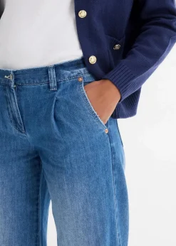 Wide-Leg-Jeans, Mid Waist