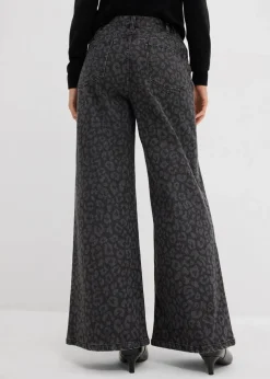 Wide-Leg-Jeans Mid Waist