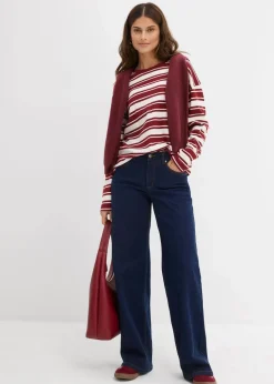 Wide-Leg-Jeans Mid Waist Bio- Baumwolle