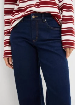 Wide-Leg-Jeans Mid Waist Bio- Baumwolle