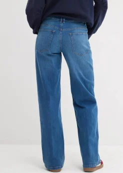 Wide-Leg-Jeans Mid Waist Bio- Baumwolle