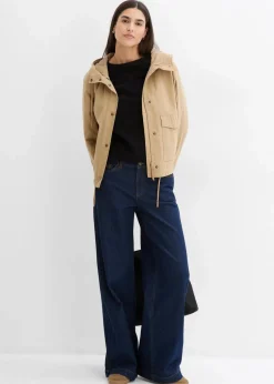 Wide-Leg-Jeans, Mid Waist, Full Length