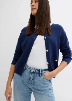 Wide-Leg-Jeans, Mid Waist, Low Stretch Full Length